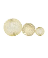 Glam Sculpture, Set of 3 - Gold