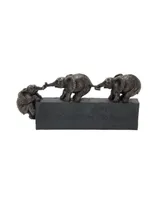 Eclectic Elephant Sculpture, 8" x 17"