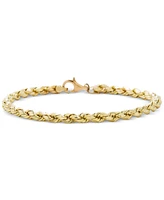 Rope Chain Bracelet in 10k Gold