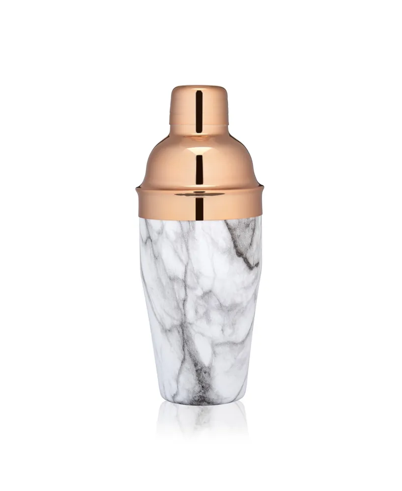 True Brands Copper and Marble Cocktail Shaker