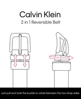 Calvin Klein Men's Micro Logo Strap Reversible Casual Belt