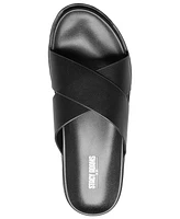 Stacy Adams Men's Montel Cross Strap Slide Sandal