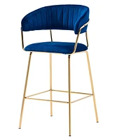 Bellai Fabric 29" Bar Chair