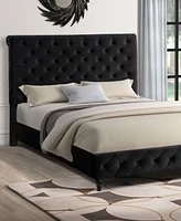 Ashley Tufted Fabric Platform Bed