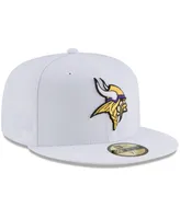 Men's White Minnesota Vikings Omaha 59FIFTY Fitted Hat