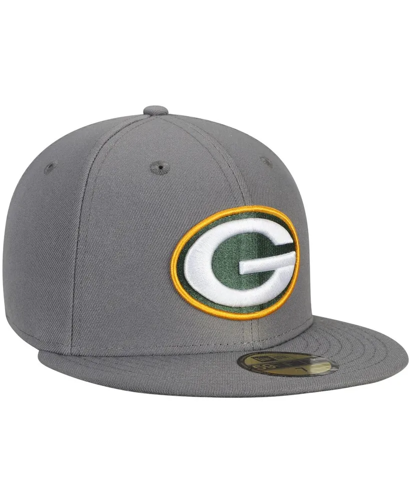 Men's Graphite Green Bay Packers Storm 59FIFTY Fitted Hat