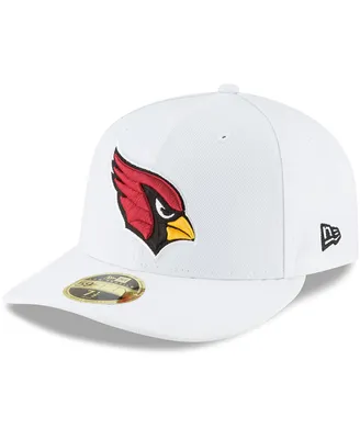 Men's White Arizona Cardinals Omaha Low Profile 59FIFTY Fitted Hat