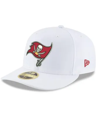 Men's White Tampa Bay Buccaneers Team Logo Omaha Low Profile 59FIFTY Fitted Hat