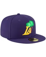 Men's Purple Los Angeles Lakers Icon 59FIFTY Fitted Hat