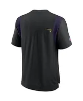 Men's Black Minnesota Vikings Sideline Player Uv Performance T-shirt