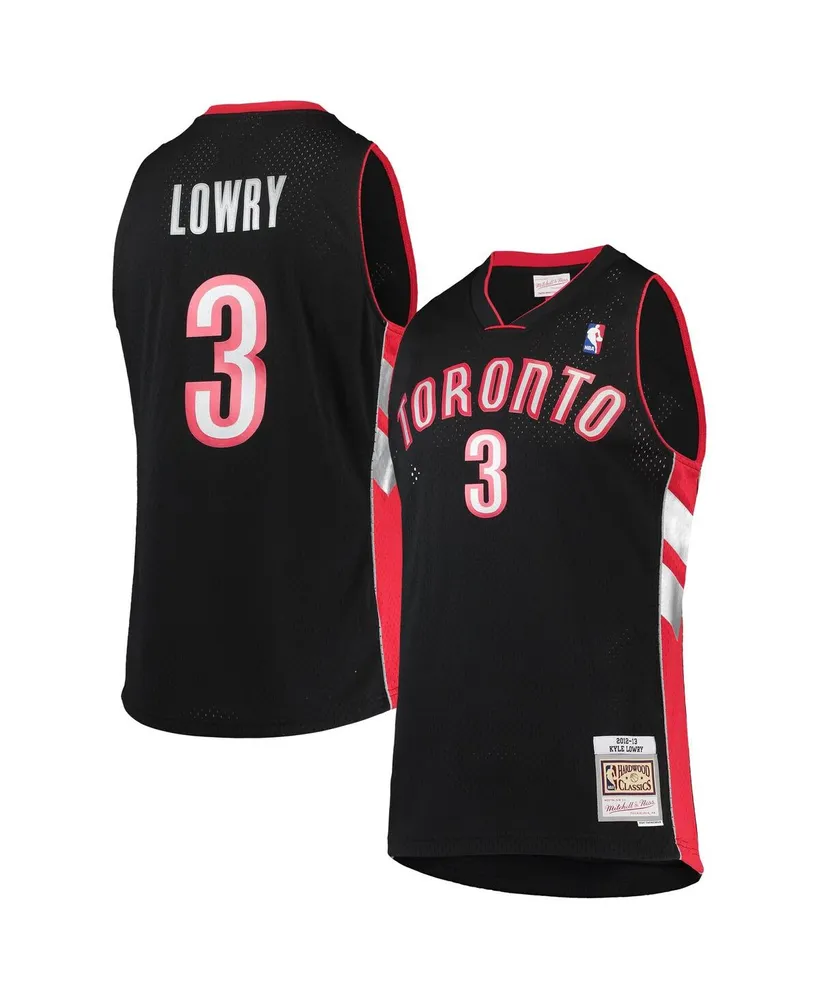 Men's Kyle Lowry Black Toronto Raptors Hardwood Classics Swingman Jersey