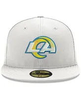 Men's White Los Angeles Rams Omaha 59FIFTY Fitted Hat