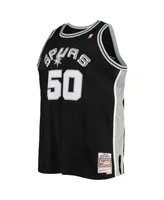 Men's David Robinson Black San Antonio Spurs Big and Tall Hardwood Classics Jersey