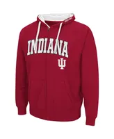 Men's Cardinal Indiana Hoosiers Big and Tall Full-Zip Hoodie