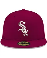 Men's Cardinal Chicago White Sox Logo 59FIFTY Fitted Hat