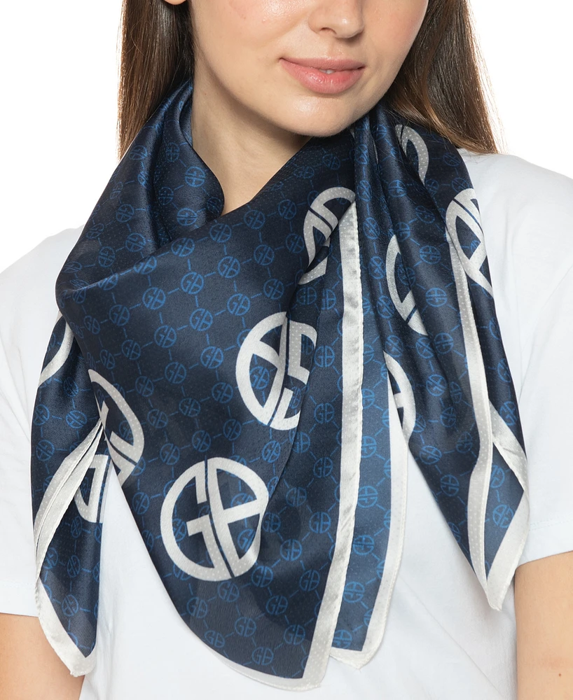 Giani Bernini Women's Signature Logo Silk Square Scarf