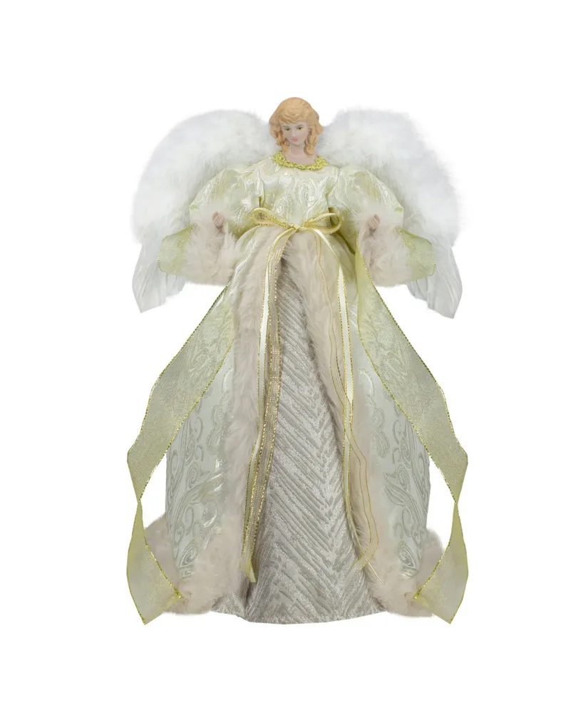 Northlight 18 Lighted White And Silver Angel In A Dress Christmas