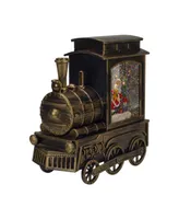 6.75" Train Christmas Snow Globe with Santa