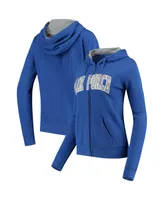 Women's Stadium Athletic Royal Air Force Falcons Arched Name Full-Zip Hoodie