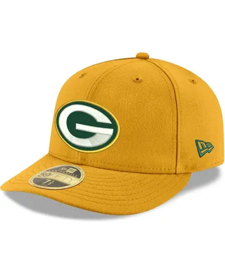 Men's Gold Green Bay Packers Omaha Low Profile 59FIFTY Fitted Team Hat
