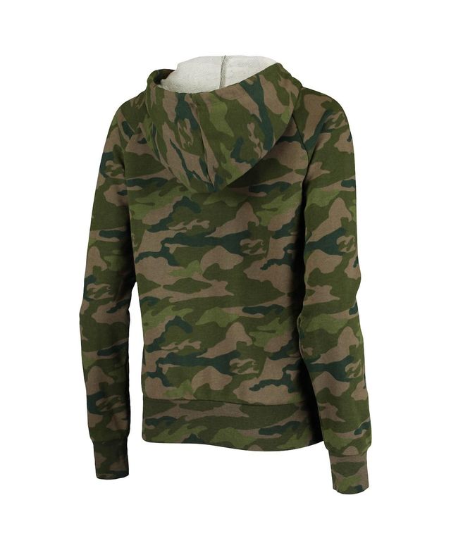 Women's Camo Seattle Seahawks Raglan Full-Zip Hoodie