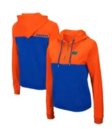 Women's Orange and Royal Florida Gators Aidan Half-Zip Hoodie