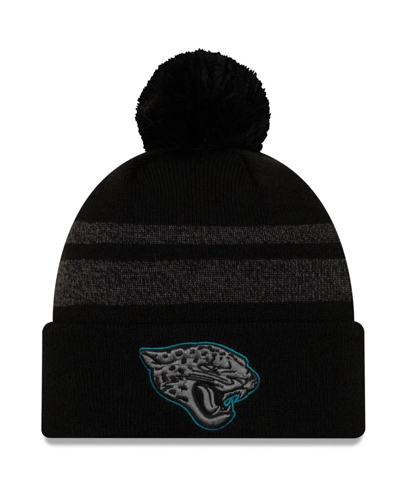 Men's Black Jacksonville Jaguars Dispatch Cuffed Knit Hat with Pom