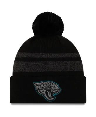 Men's Black Jacksonville Jaguars Dispatch Cuffed Knit Hat with Pom