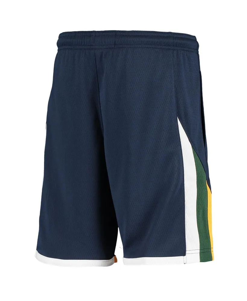 Big Boys Navy Utah Jazz 2020/21 Swingman Shorts - Icon Edition