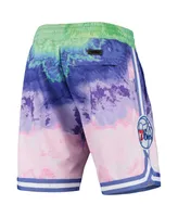 Men's Pink Philadelphia 76ers Multicolor Dip-Dye Shorts
