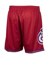 Men's Red Philadelphia 76ers Hardwood Classics Big Face 2.0 Shorts