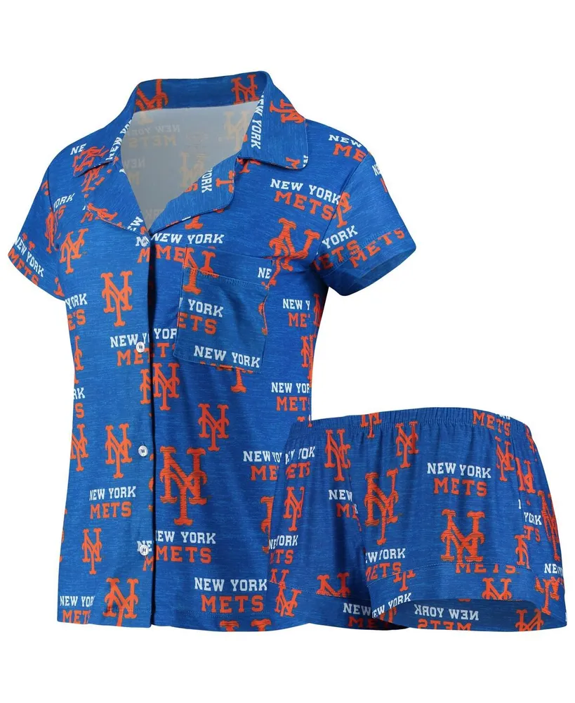 Concepts Sport Women's Royal Los Angeles Dodgers Zest Allover Print Button-Up  Shirt and Shorts Sleep Set- DNU - Macy's