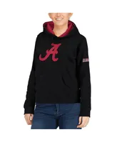 Women's Black Alabama Crimson Tide Big Logo Pullover Hoodie