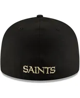 Men's Black New Orleans Saints Omaha 59FIFTY Hat