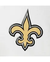 Men's Gold, White New Orleans Saints Gametime Quarter-Zip Hoodie Jacket - Gold