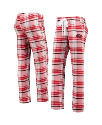 Women's Red, Black Tampa Bay Buccaneers Accolade Flannel Pants
