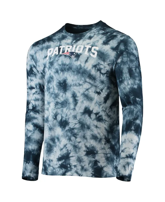 Men's MSX by Michael Strahan Black New England Patriots Recovery Tie-Dye T-Shirt Size: Large