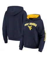 Women's Navy West Virginia Mountaineers Loud and Proud Pullover Hoodie