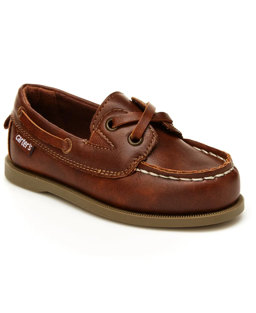 boys leather boat shoes