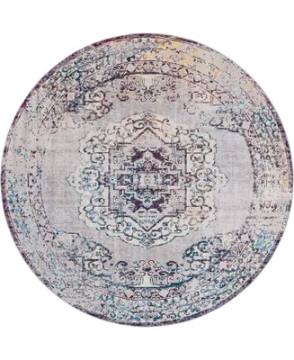 Closeout! Bayshore Home Amulet Clover 7' x 7' Round Area Rug