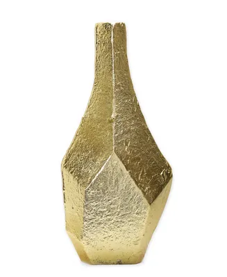 Dimensional Centerpiece Vase Raw Finish - Gold