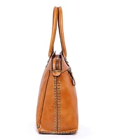 Old Trend Women's Genuine Leather Soul Stud Satchel Bag