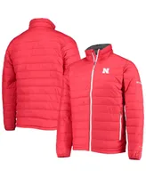 Men's Columbia Scarlet Nebraska Huskers Powder Lite Omni-Heat Reflective Full-Zip Jacket