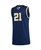 Men's adidas Number 21 Navy Georgia Tech Yellow Jackets Swingman Basketball Jersey