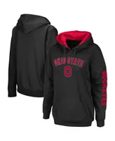 Women's Colosseum Black Ohio State Buckeyes Loud and Proud Pullover Hoodie