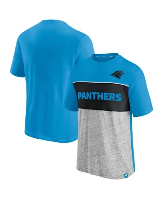 Men's Nike Heathered Gray Carolina Panthers Primary Logo T-Shirt