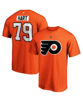 Men's Fanatics Carter Hart Orange Philadelphia Flyers Big and Tall Name Number T-shirt