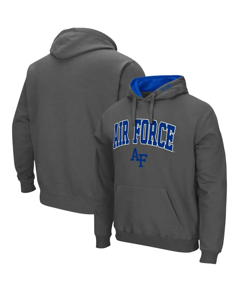 Men's Colosseum Air Force Falcons Arch and Logo 3.0 Pullover Hoodie