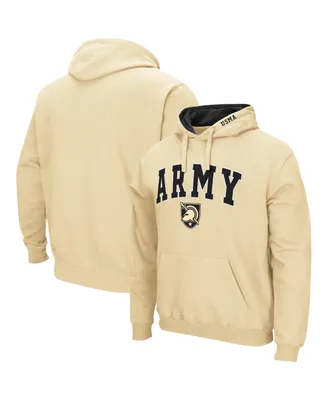 Men's Colosseum Gold Army Black Knights Arch and Logo 3.0 Pullover Hoodie