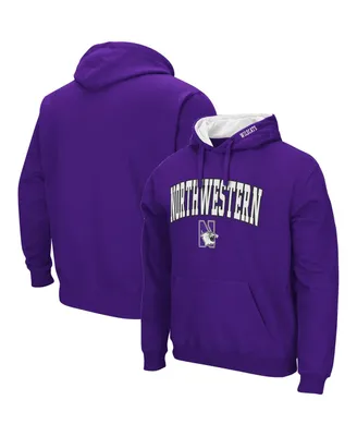 Men's Colosseum Purple Northwestern Wildcats Arch and Logo 3.0 Pullover Hoodie